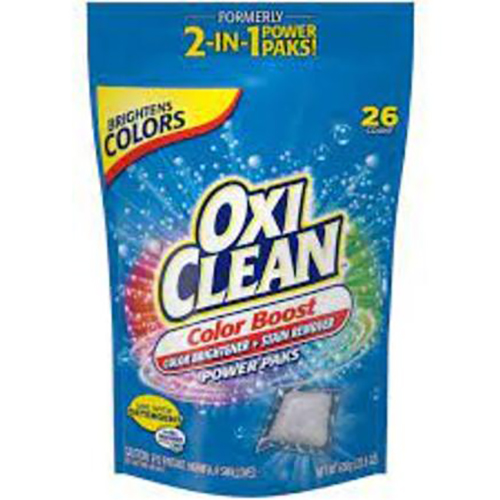 OxiClean Color Boost Color Brightener plus Stain Remover Power Paks