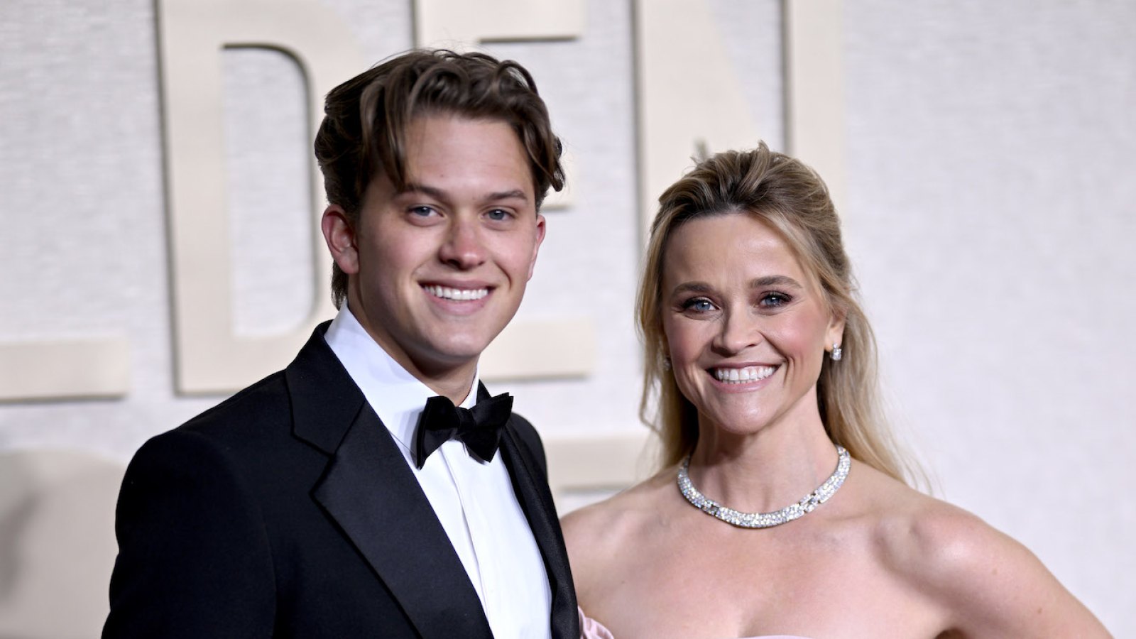 Reese Witherspoon Shares Sweet Video of Son Deacon Fixing Her Hair on Red Carpet at Golden Globes