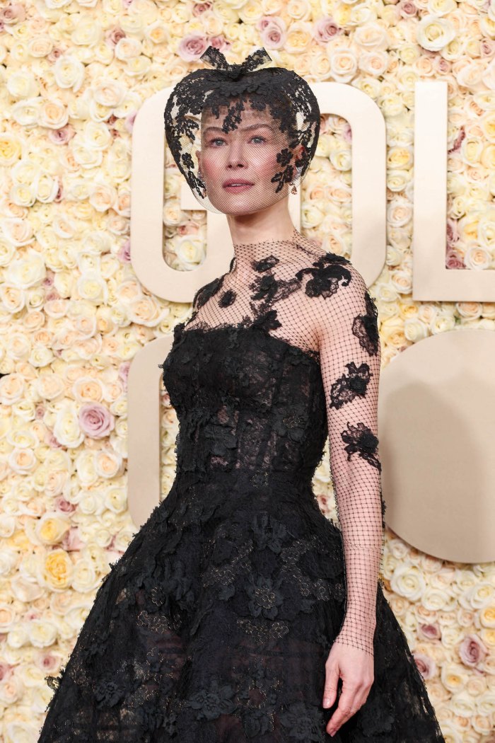 Rosamund Pike Wears Veil at 2024 Golden Globes | Us Weekly