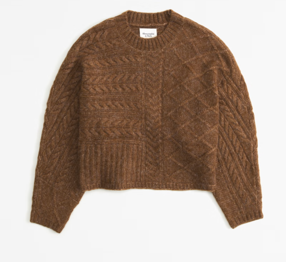 Abercrombie and Fitch Cable Crew Dolman Sweater