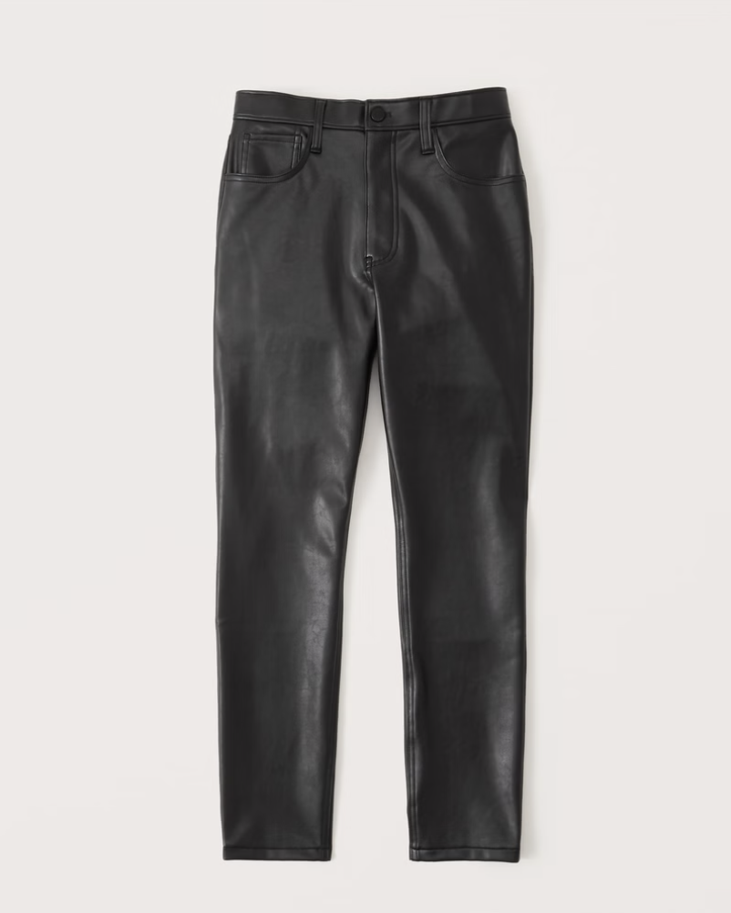 Abercrombie and Fitch Vegan Leather Skinny Pant
