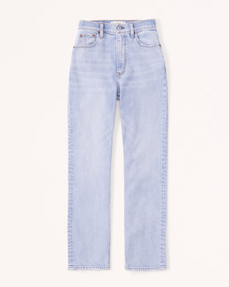 Abercrombie and Fitch Ultra High Rise Ankle Straight Jean