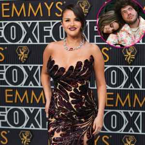 Selena Gomez Makes First Red Carpet Appearance with Benny Blanco at the 2023 Emmys