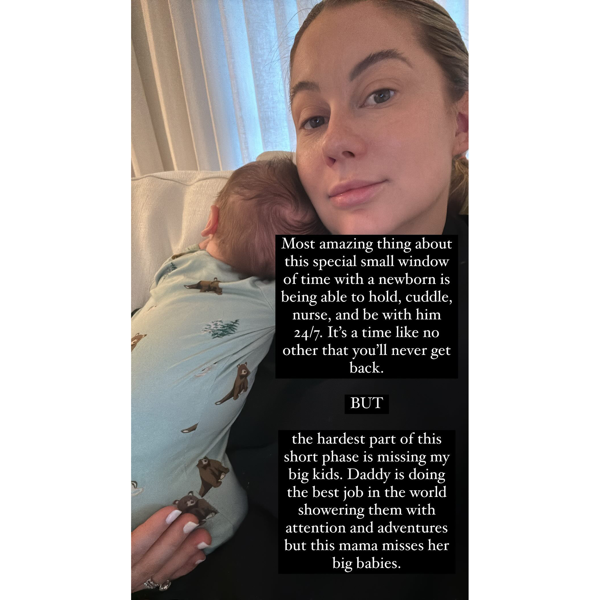 Shawn Johnson ‘Misses Her Big Babies’ as She Tends to Newborn Son
