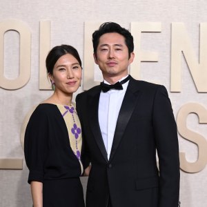 Steven Yeun Thanks Wife Joana Pak in Golden Globes Speech