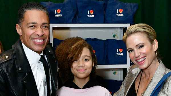 T.J. Holmes' Daughter Sabine Helps Him and Amy Robach Film Promotional Content for Their Podcast