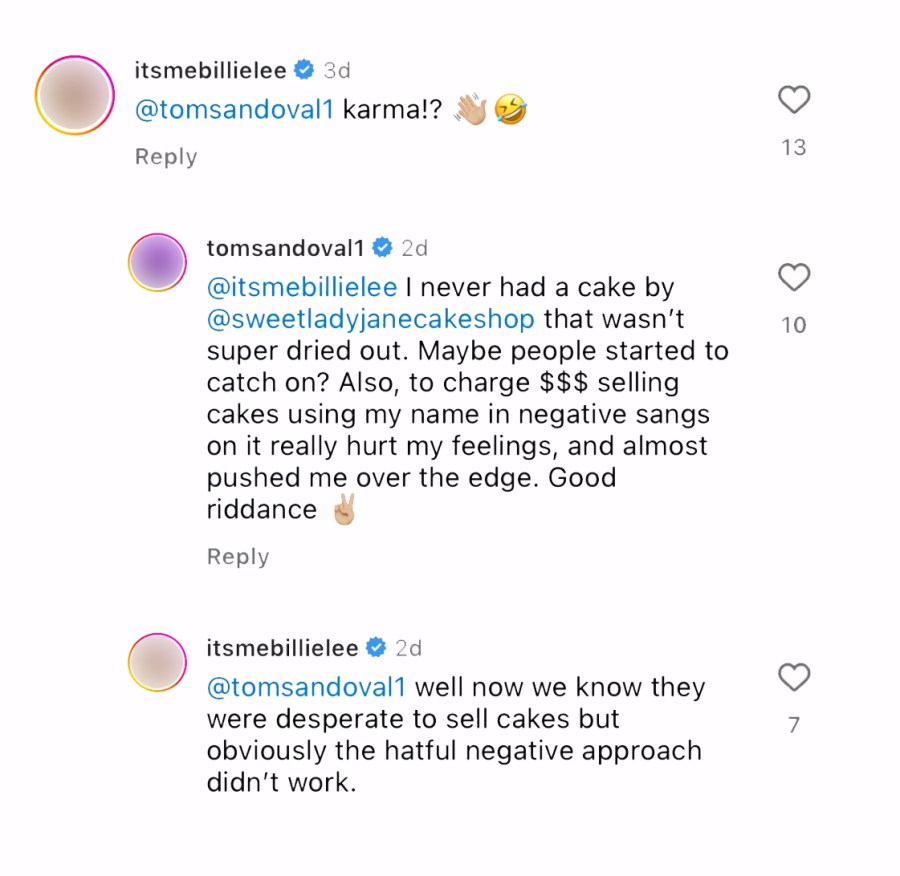 Tom Sandoval Slams Bakery Who Hurt His Feelings With Scandoval Cake