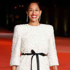 Tracee Ellis Ross Glitzy New Years Eve Outfit Is Giving Winter in the Tropics Walking into 2024