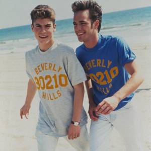 Cast of Beverly Hills, 90210, Luke Perry and Brian Austin Green