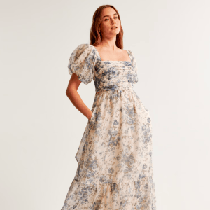 Abercrombie & Fitch Emerson Drama Bow-Back Gown