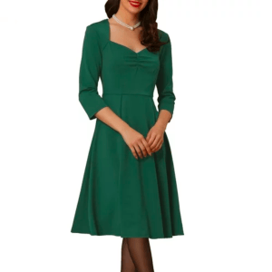 Allegra K Sweetheart Neck Cocktail Dress