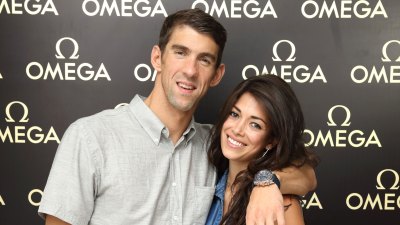 OMEGA House Rio 2016 - Day 10, Michael Phelps and wife Nicole Johnson