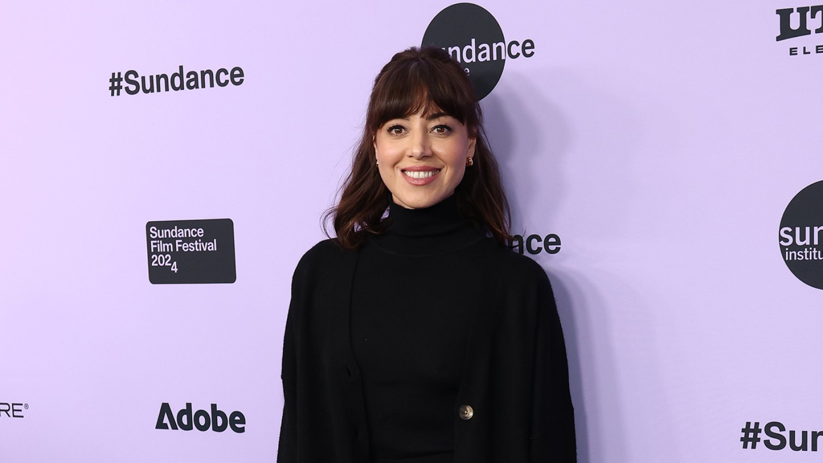Aubrey Plaza at the "My Old Ass" premiere during the 2024 Sundance Film Festival in Park City, Utah on January 20, 2024.