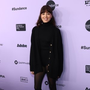 Aubrey Plaza at the "My Old Ass" premiere during the 2024 Sundance Film Festival in Park City, Utah on January 20, 2024.