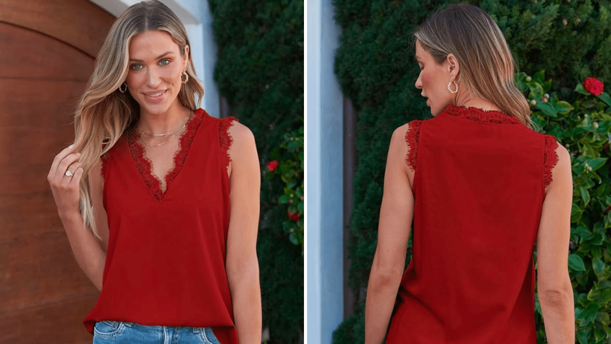 Blencot Lace Trim Tank Top