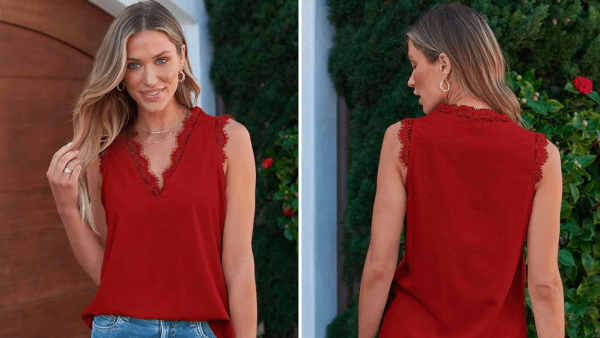 Blencot Lace Trim Tank Top