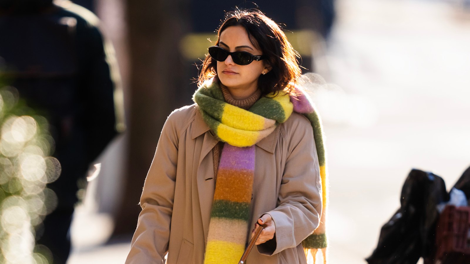 Camila Mendes in the East Village on January 2, 2024.