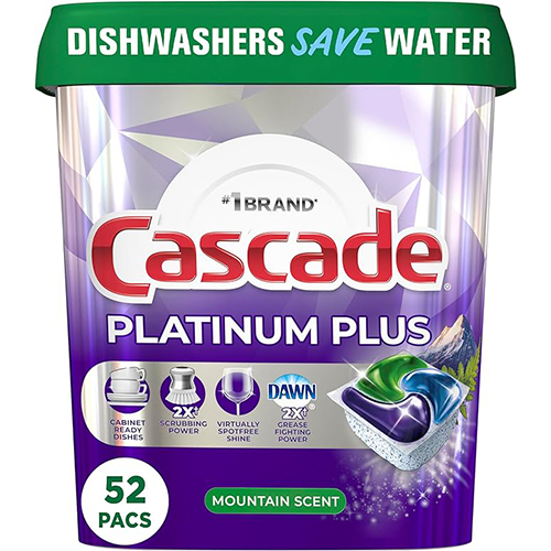 Cascade Platinum Plus ActionPacs dishwasher detergent pods