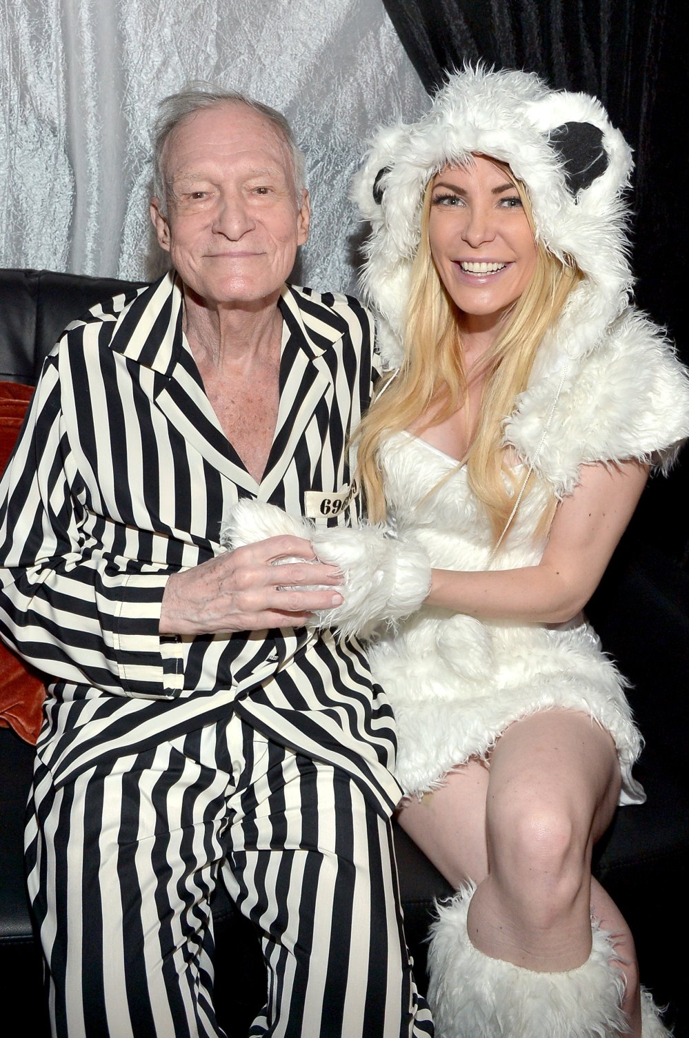 Playboy and Hugh Hefner host the annual Halloween party at the Playboy Mansion