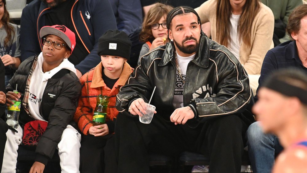 Drake and Adonis Enjoy Father-Son Night Out at New York Knicks Game #Drake