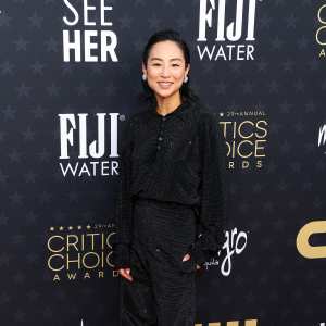 Greta Lee at the Critics Choice Awards on January 14, 2024.