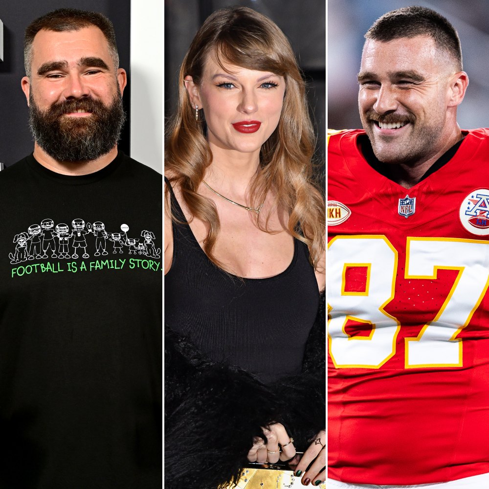 Jason Kelce Spotted With Taylor Swift at Travis Kelce's Chiefs vs. Bills Game