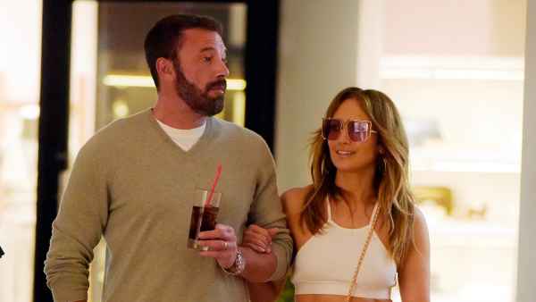 Ben Affleck and Jennifer Lopez on a shopping trip in Gustavia, St. Barts on December 29, 2023.