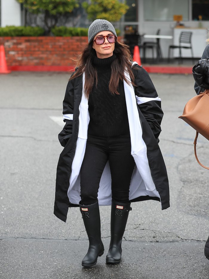 Get Kyle Richards’ Rainy Day Style With This Black Turtleneck | Us Weekly