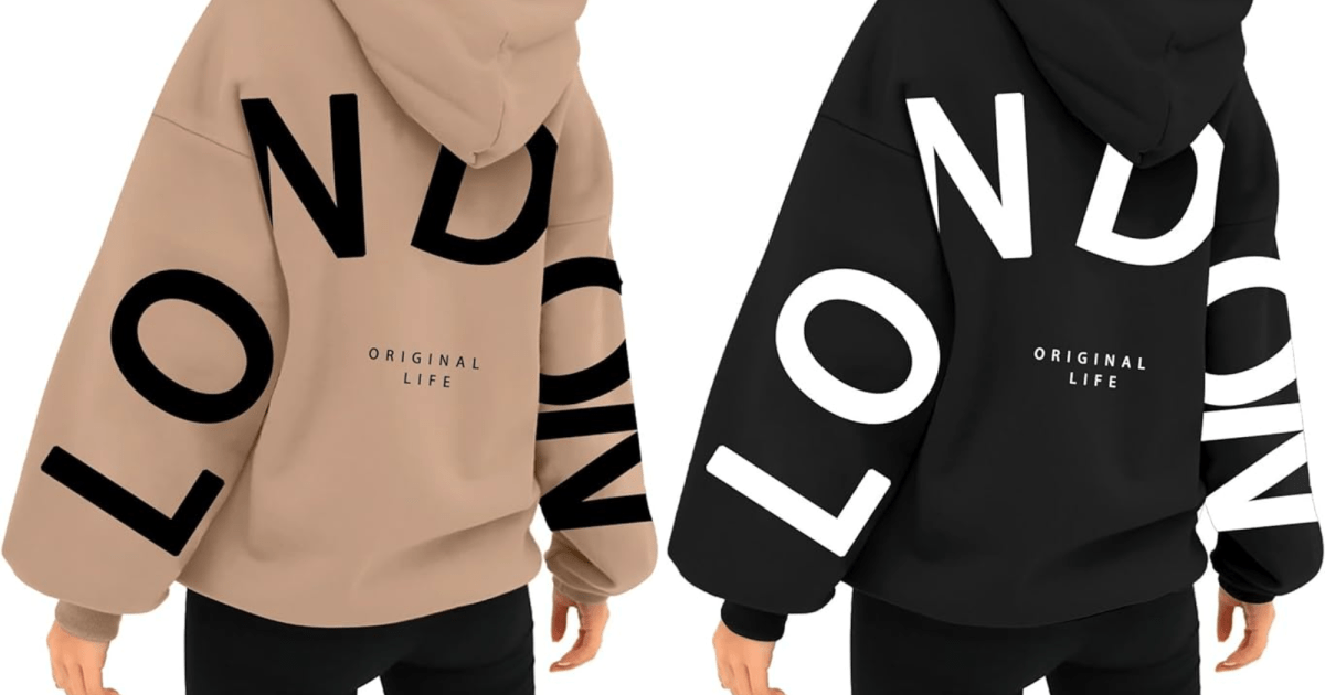 Look Well-Traveled With This Oversized and Cozy London Hoodie Look Well-Traveled With This Oversized and Cozy London Hoodie