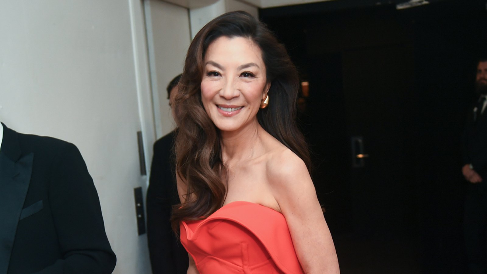 Michelle Yeoh at the Golden Globe Awards on January 7, 2024.