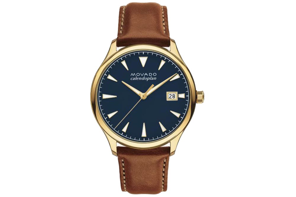 Movado Calendoplan Leather Watch Valentine's Day Gifts for Him