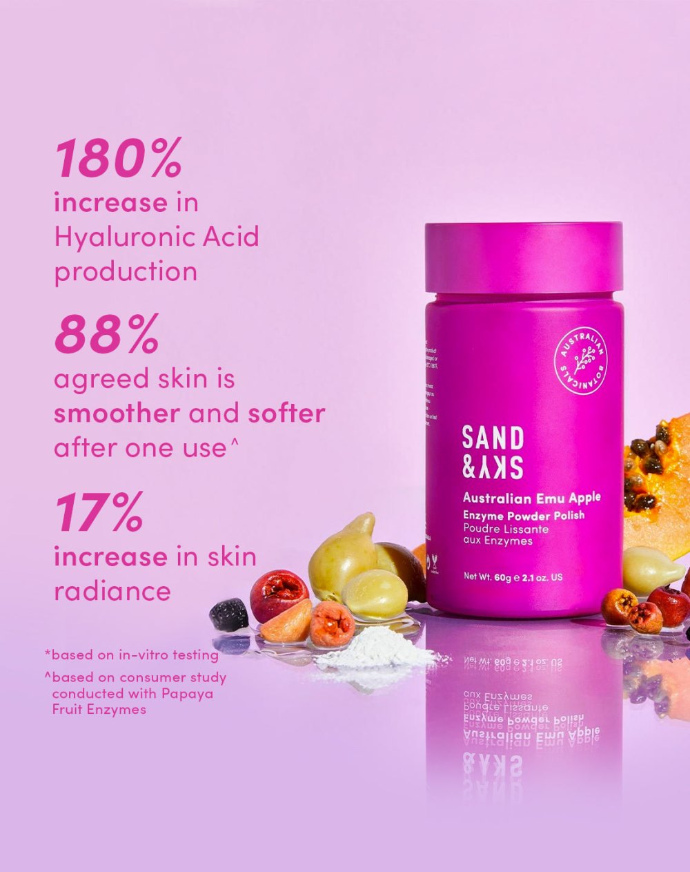 Sand & Sky Australian Glow Berries Enzyme Powder Polish