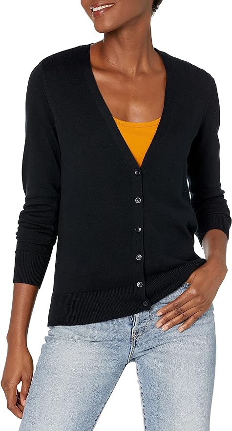 Amazon Essentials Lightweight V-Neck Cardigan Sweater