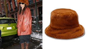 Umeepar Faux Fur Bucket Hat