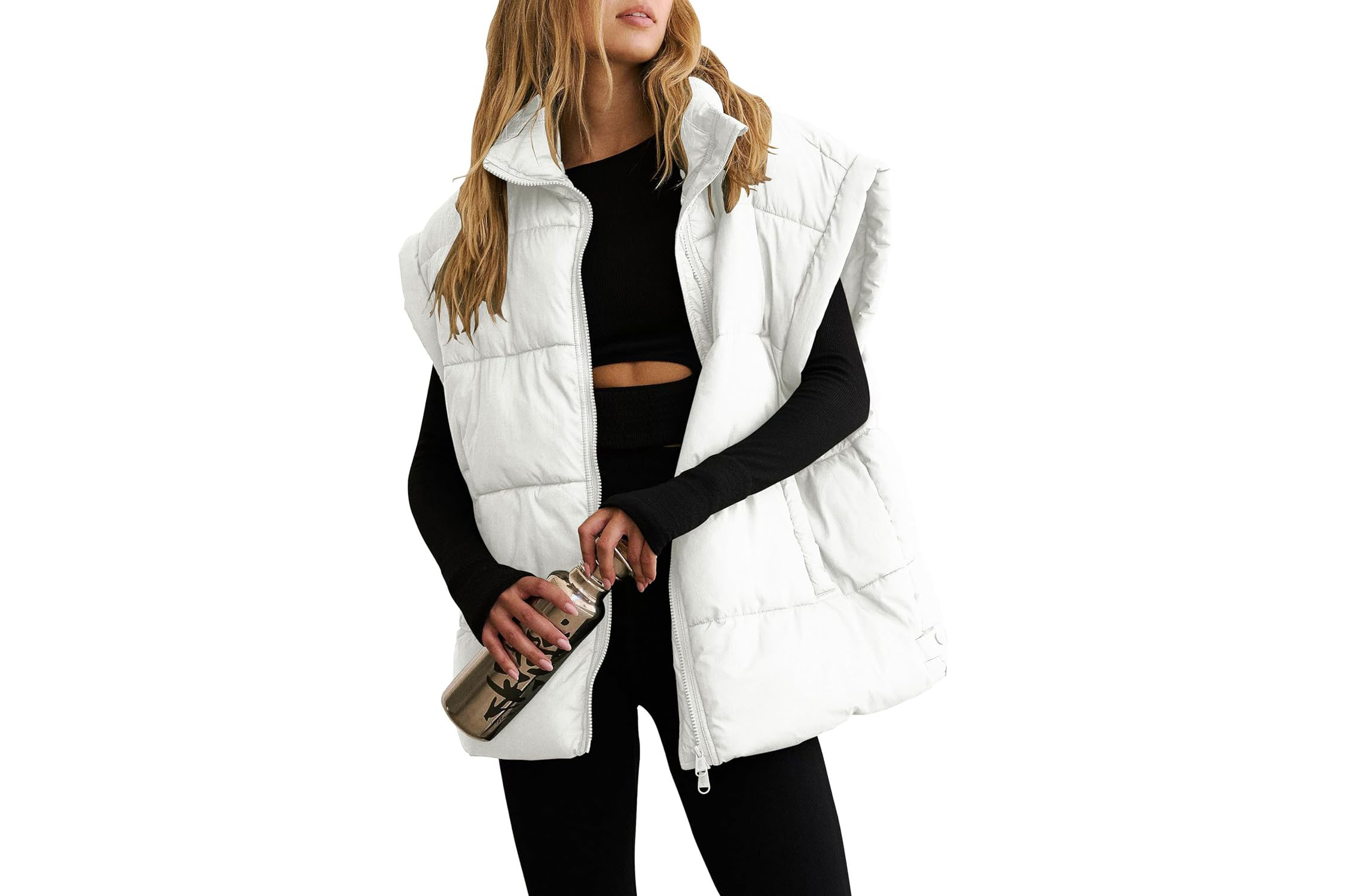 This Oversized Puffer Vest Will Help You Win Transitional Weather
