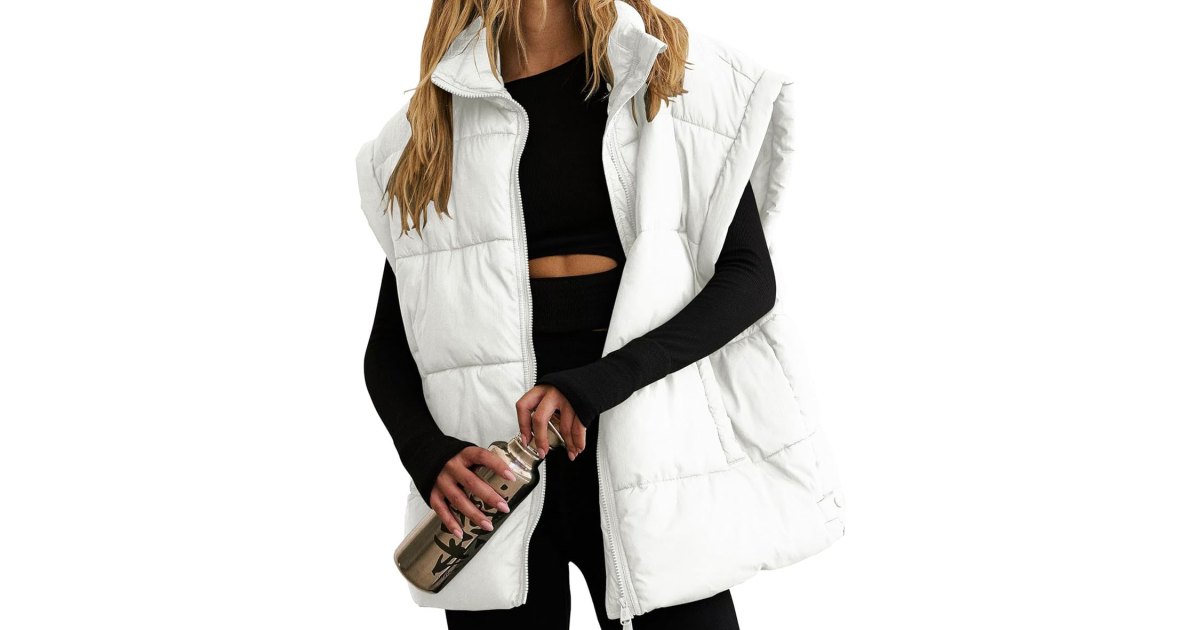 This Oversized Puffer Vest Will Help You Win Transitional Weather This Oversized Puffer Vest Will Help You Win Transitional Weather