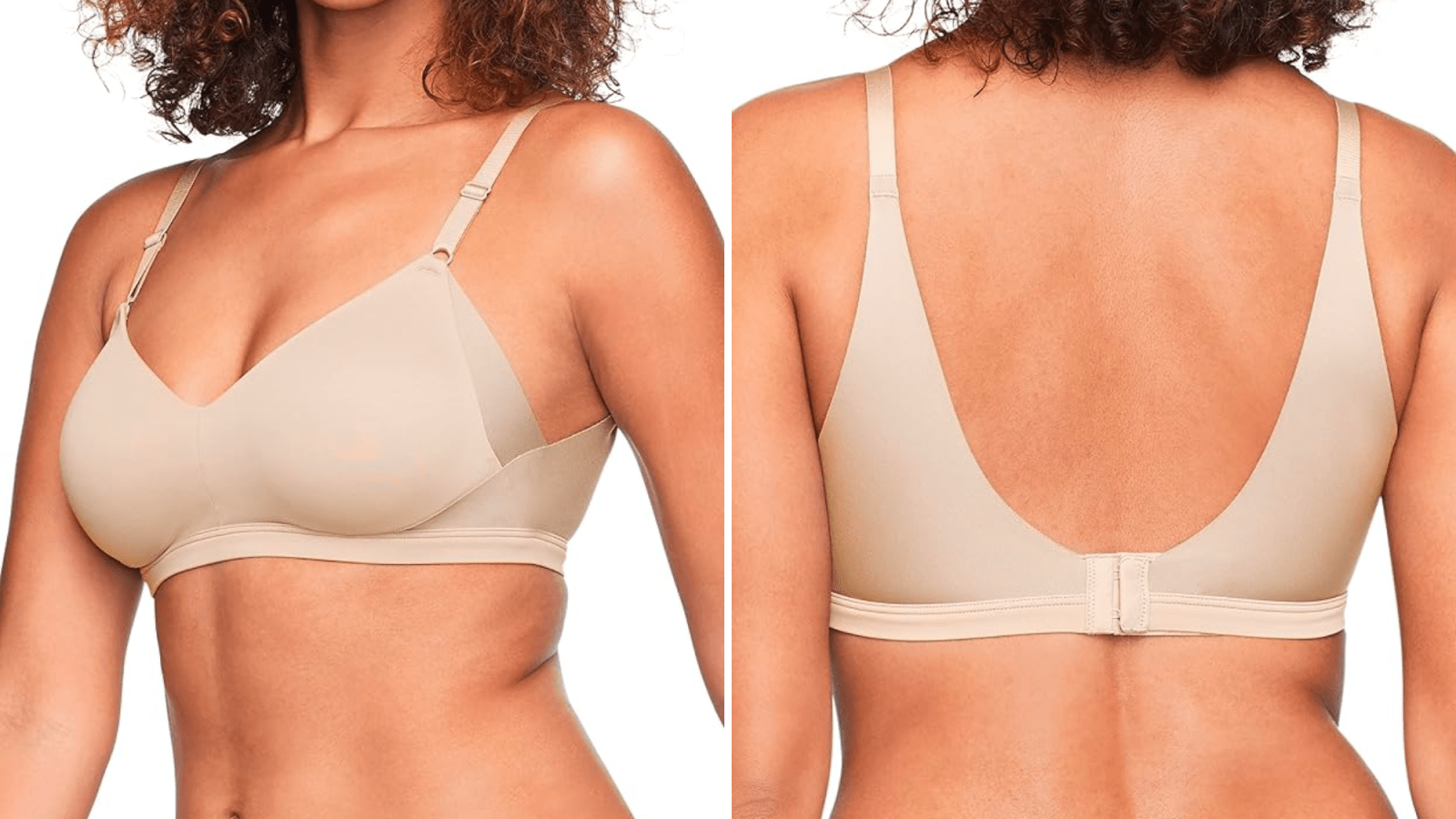 Easy sizing and comfortable side and back smoothing make the Beauty Back  Simple Sizing Wireless bra a favorite for wherever the day takes…