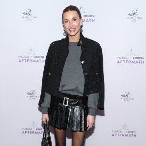 Whitney Port at the "The Time Is Now: Reinstate The Assault Weapons Ban" event in Washington DC on January 23, 2024.