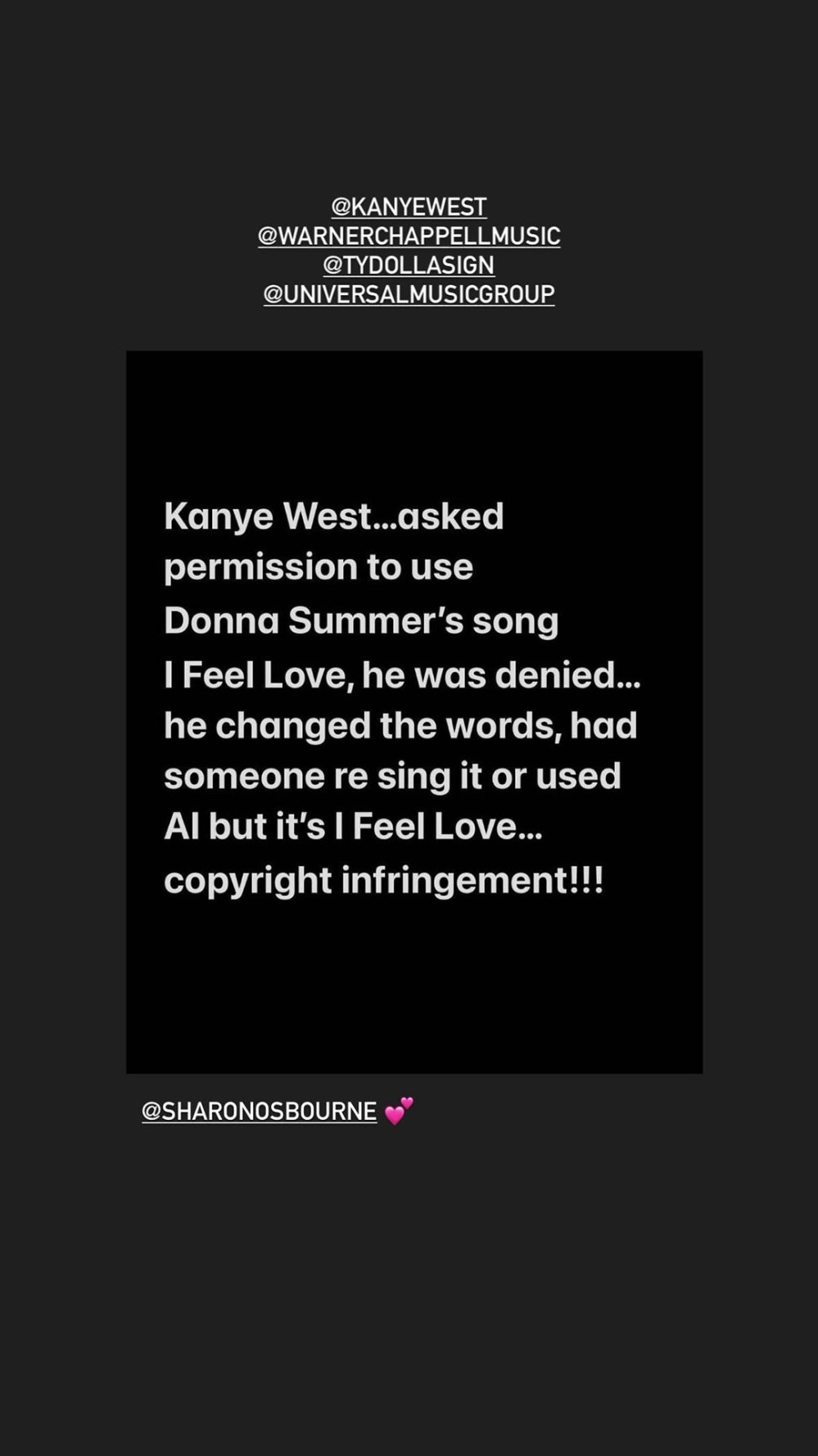 Donna Summer também afirma que negou ter deixado Kanye West experimentar músicas