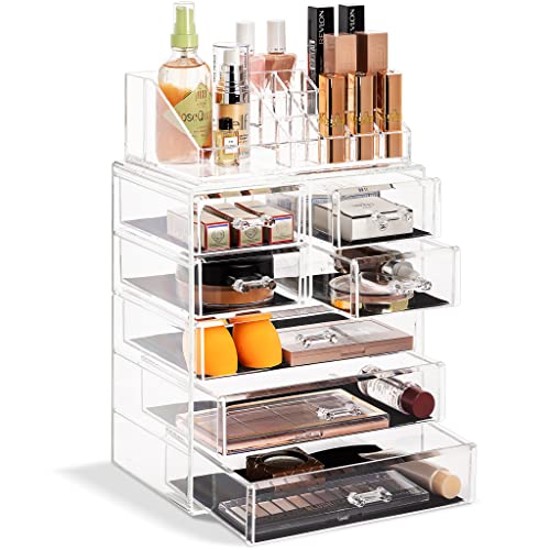 Sorbus Clear Cosmetic Makeup Organizer