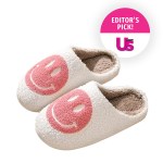 Smiley face slippers | best gifts for friends with February birthdays