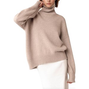 YKR Women's Turtleneck Sweater