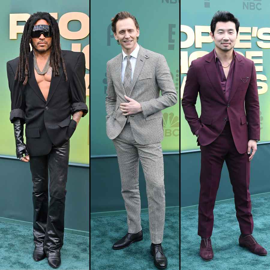 Best Dressed Men at the Peoples Choice Awards Lenny Kravitz Tom Hiddleston Simu Liu and More