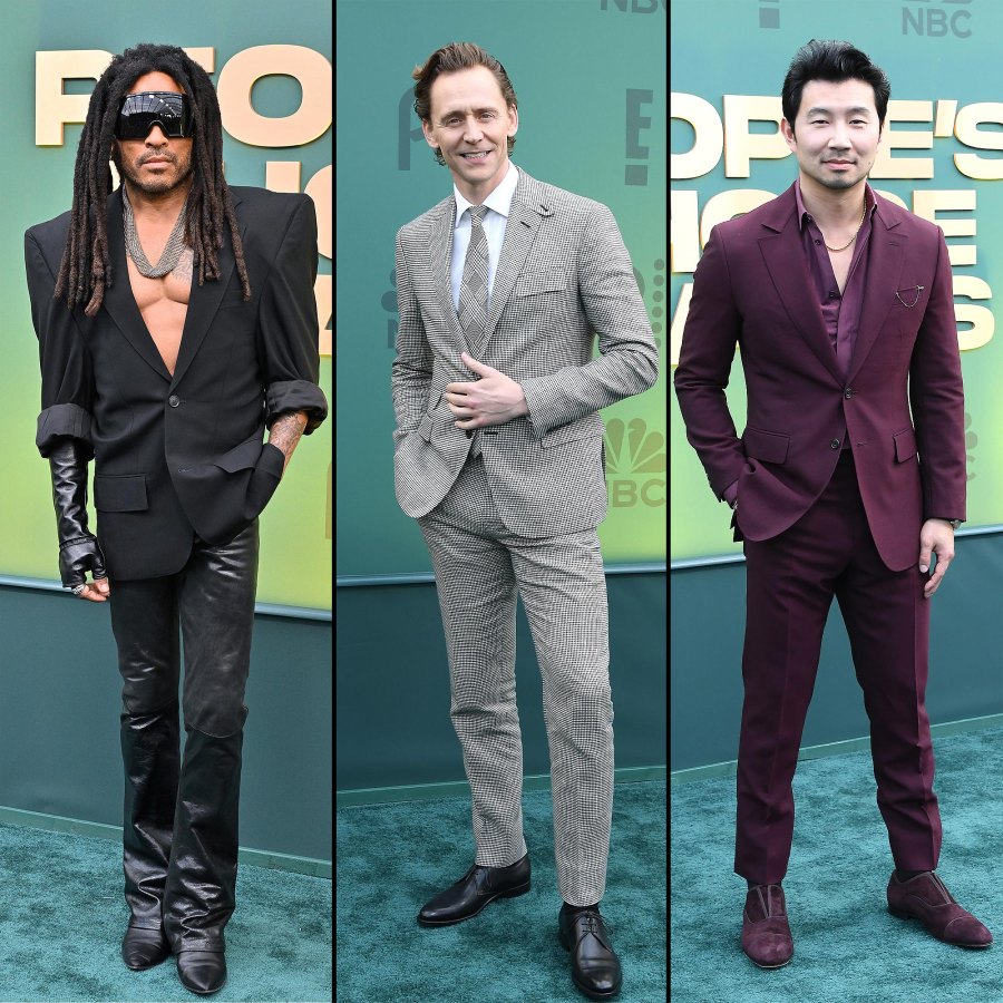 Best Dressed Men at the Peoples Choice Awards Lenny Kravitz Tom Hiddleston Simu Liu and More