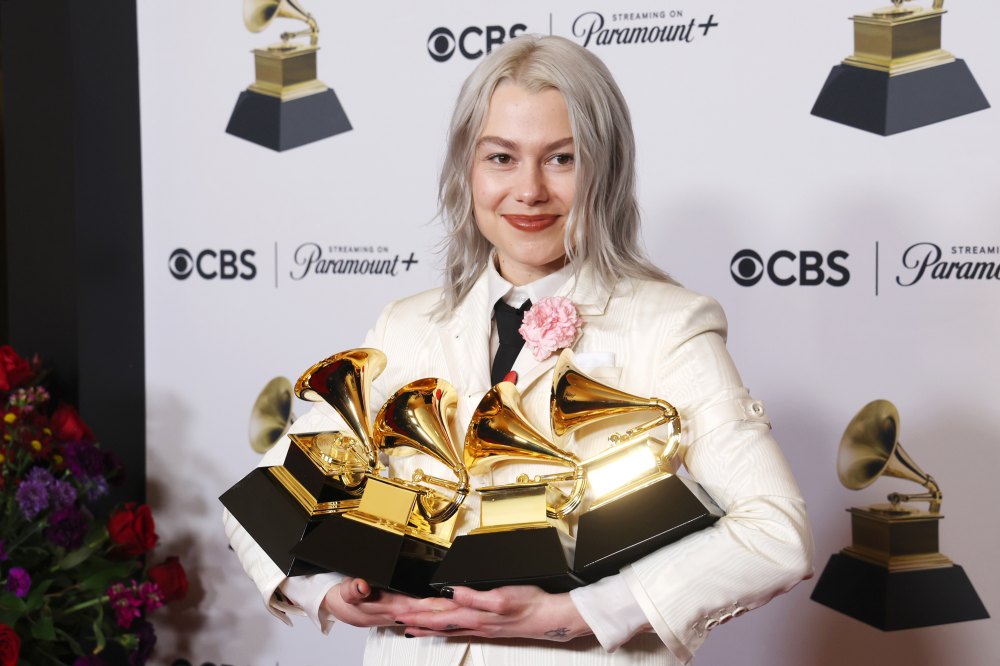 Bo Burnham Supports Phoebe Bridgers at the 2024 Grammy Awards