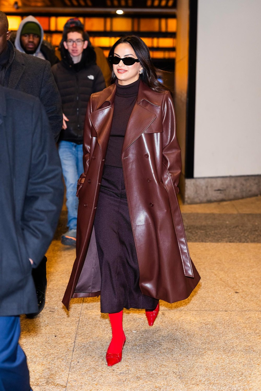 Camila Mendes Channels Jennifer Anistons Friends Wardrobe in Latest NYC Looks