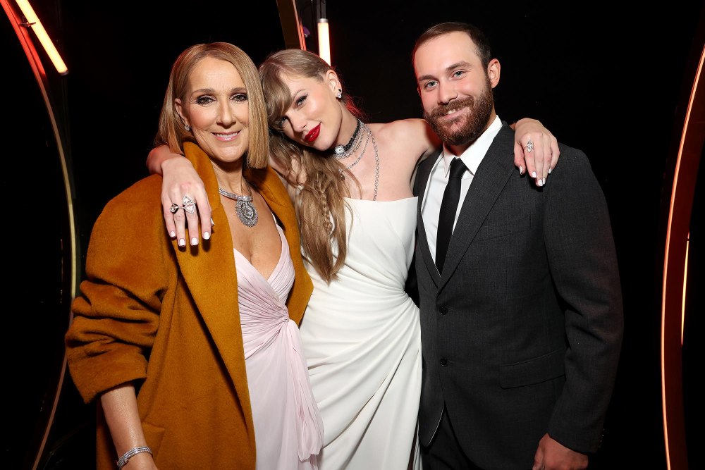 Celine Dion Taylor Swift and Rene-Charles Angelil 2024 Grammys