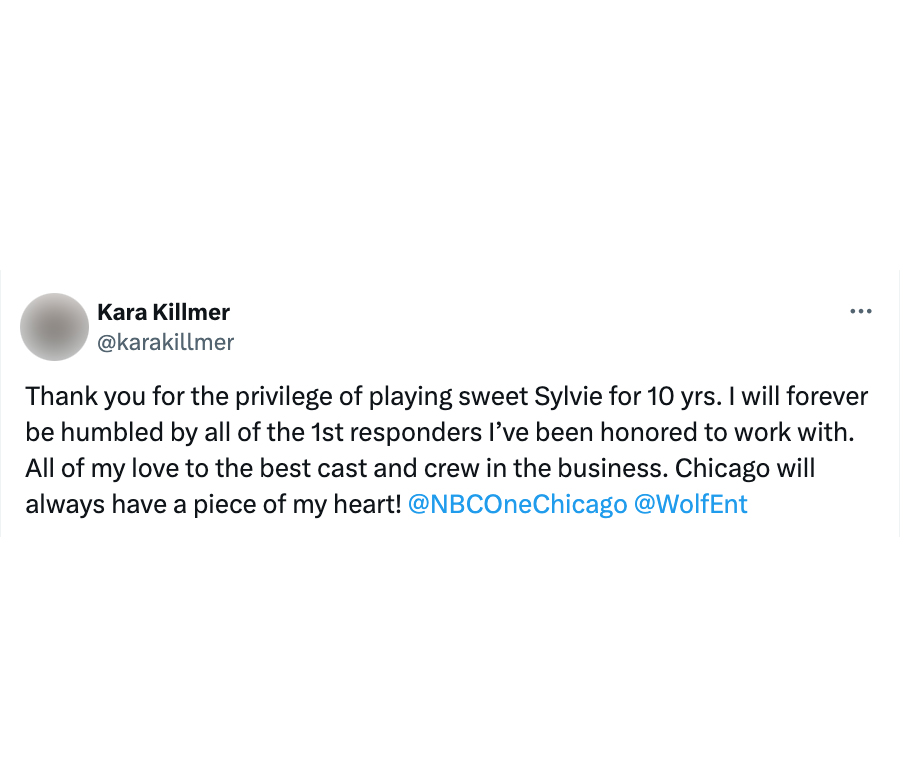 Chicago Fires Kara Killmer Reflects on Privilege of Playing Sylvie Brett