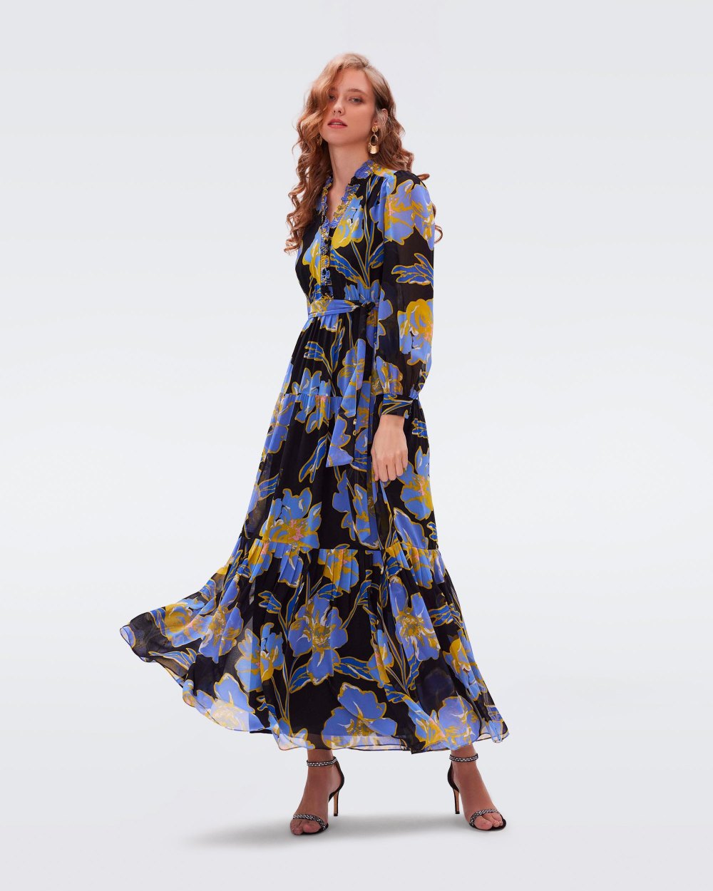 floral maxi dress