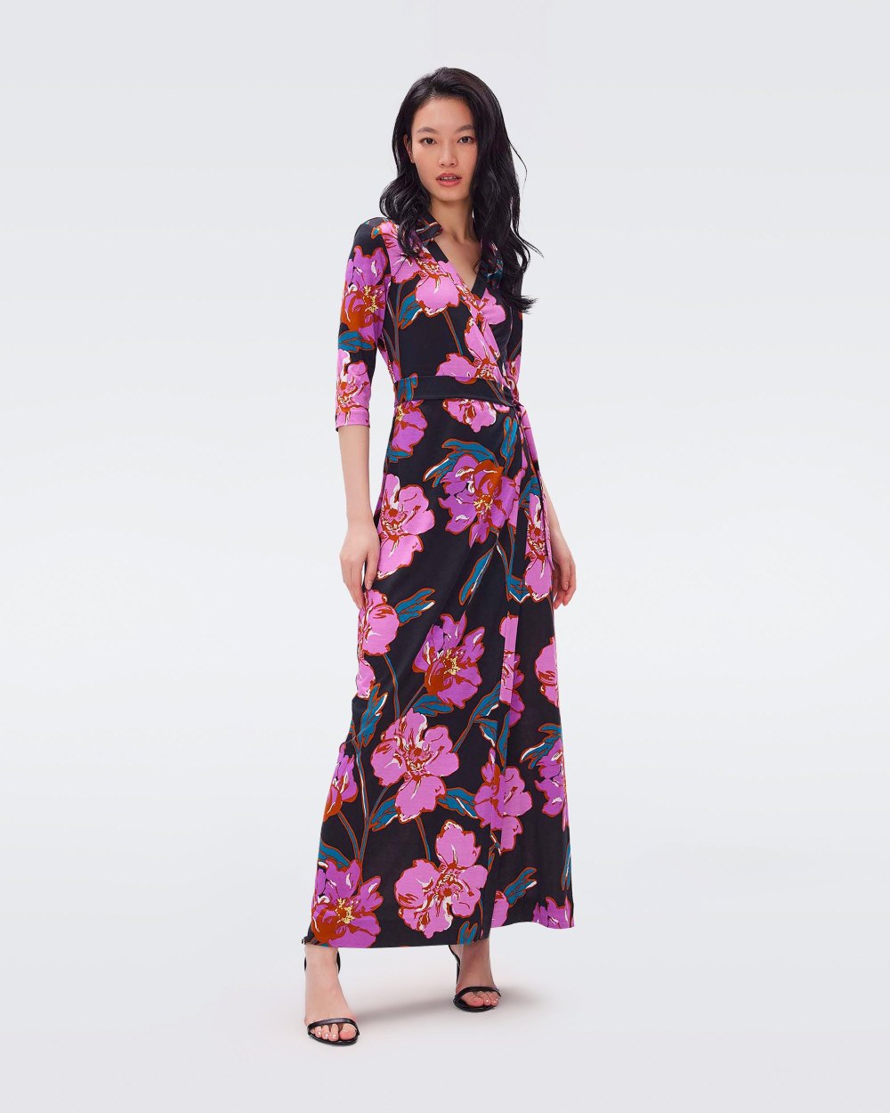 maxi wrap dress